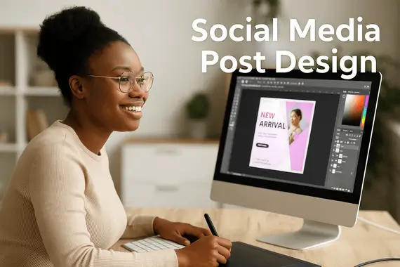 Social Media Post Design Fans Connector